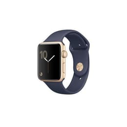 Apple Watch (Series 2) 42 mm - Alluminio Oro - Sport Blu notte