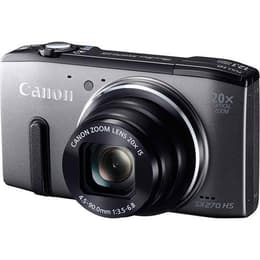Macchina fotografica compatta PowerShot SX270 HS - Grigio/Nero + Canon 20X IS Zoom Lens f/3.5-6.8