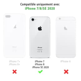 Back Market Cover iPhone 7/8/SE 2020/2022 e shermo protettivo - Plastica riciclata - Nero