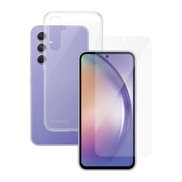 Cover Galaxy A54 e shermo protettivo - Silicone - Trasparente