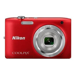 Macchina fotografica compatta Coolpix S2900 - Rosso + Nikon Nikkor 5x Wide Optical Zoom 4.6-23mm f/3.2-6.5 f/3.2-6.5