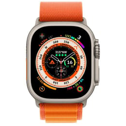 Apple Watch (Ultra) 2022 GPS + Cellular 49 mm - Titanio Grigio - Alpine loop Arancione