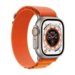 Apple Watch (Ultra) 2022 GPS + Cellular 49 mm - Titanio Grigio - Alpine loop Arancione
