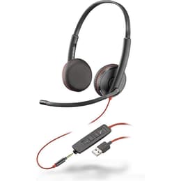 Cuffie con microfono Plantronics Poly Blackwire 5220 - Nero/Rosso