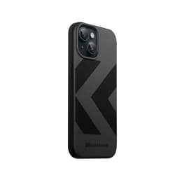 Back Market Cover iPhone 15 e shermo protettivo - Plastica riciclata - Nero (Chevron)