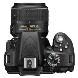 Reflex Nikon D3300 - Nero + Obiettivo Nikon AF-S DX Nikkor 18-55mm f/3.5-5.6G VR