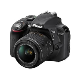 Reflex D3300 - Nero + Nikon AF-S DX Nikkor 18-55mm f/3.5-5.6G VR II + AF-S DX Nikkor 55-200mm f/4-5.6G VR II f/3.5-5.6 + f/4-5.6