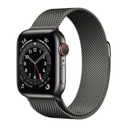 Apple Watch Series 6 (2020) GPS + Cellular 40 mm - Titanio Nero siderale - Cinturino Sport Nero
