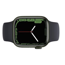 Apple Watch (Series 7) 2021 GPS + Cellular 45 mm - Alluminio Verde - Cinturino Sport Nero