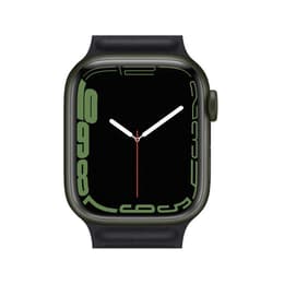 Apple Watch (Series 7) 2021 GPS + Cellular 45 mm - Alluminio Verde - Cinturino Sport Nero