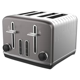 Tostapane Tesco Deco 4 Slice Toaster DEC4TTGR21 fessure - Grigio