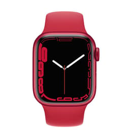 Apple Watch (Series 7) 2021 GPS 41 mm - Alluminio Rosso - Cinturino Sport Rosso