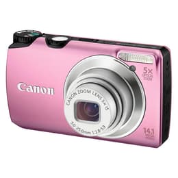 Macchina fotografica compatta PowerShot A3200 IS - Rosa + Canon 5X Optical Zoom 28-140mm f/2.8-5.9 f/2.8-5.9