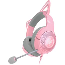 Cuffie gaming a filo con microfono Razer Kraken Kitty V2 - Rosa/Grigio