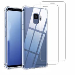 Cover Galaxy S9 e 2 schermi di protezione - TPU - Trasparente