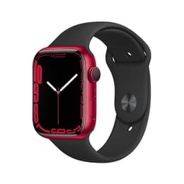Apple Watch (Series 7) 2021 GPS 45 mm - Alluminio Rosso - Cinturino Sport Nero