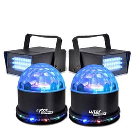 Lytor Pack EFFET FIESTA 2 SUNMAGIC + 2 LED STROBE BLANC Illuminazione