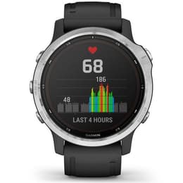 Smart Watch Garmin Cardiofrequenzimetro GPS Fenix 6S Solar - Argento/Nero