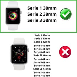 Cover Apple Watch Series 1 - 38 mm - Plastica - Trasparente