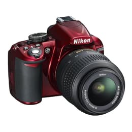 Reflex - Nikon D3100 - Rosso + obiettivo Nikkor 18-55mm VR