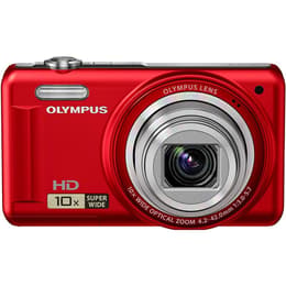Macchina fotografica compatta VR-310 - Rosso + Olympus Wide Optical Zoom 24-240 mm f/3-5.7 f/3-5.7