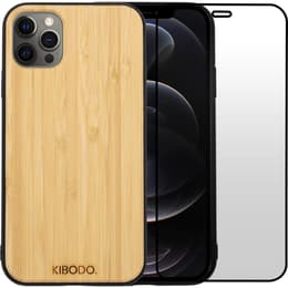 Cover iPhone 12 Pro Max e shermo protettivo - Legno - Marrone