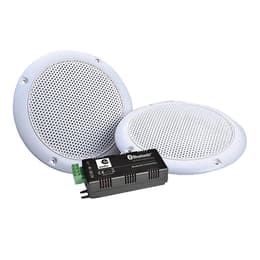 Altoparlanti Bluetooth E-Audio Haut-parleurs WATERPROOF Hifi 80W plafond encastrable amplifiée compatible Smartphone Google Home Bluetooth Amazon Alexa - Grigio