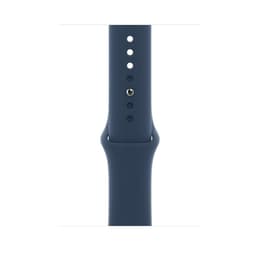 Apple Watch Series 7 (2021) GPS + Cellular 41 mm - Acciaio inossidabile Grafite - Cinturino Sport Blu