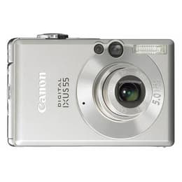 Macchina fotografica compatta Ixus 55 - Argento + Canon Zoom optique 5.8-17.4mm f/2.8-4.9 f/2.8-4.9