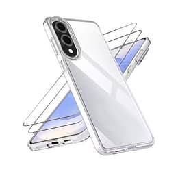 Cover Galaxy S25 Edge e 2 schermi di protezione - TPU - Trasparente