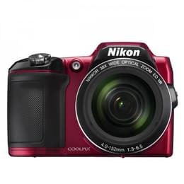 Fotocamera Bridge compatta Coolpix L840 - Rosso + Nikon Nikkor Wide Optical Zoom ED VR f/3-6.5