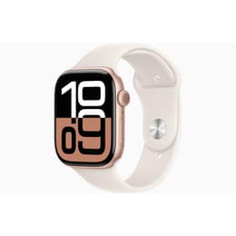 Apple Watch Series 10 (2024) GPS 46 mm - Alluminio Oro rosa - Cinturino Sport Galassia