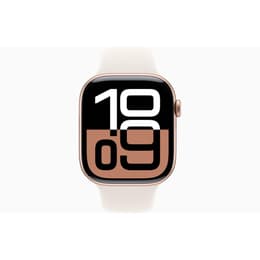 Apple Watch Series 10 (2024) GPS 46 mm - Alluminio Oro rosa - Cinturino Sport Galassia