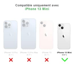 Back Market Cover iPhone 13 mini e shermo protettivo - 60% Plastica riciclata - Trasparente