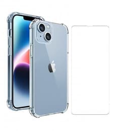 Cover iPhone 14 Plus e shermo protettivo - TPU - Trasparente
