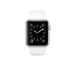 Apple Watch (Series 1) Marzo 2015 38 mm - Alluminio Argento - Cinturino Sport Bianco