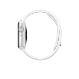 Apple Watch (Series 1) Marzo 2015 38 mm - Alluminio Argento - Cinturino Sport Bianco