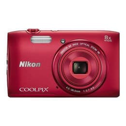 Compacto - Nikon Coolpix S3600 - Rosso