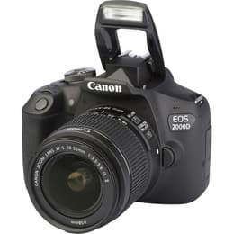 Reflex - Canon EOS 2000D + obiettivo EFS 18-55mm - Nero