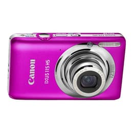 Compatta Canon Digital IXUS 115 HS - ROSA + Obiettivo Zoom Lens 4X IS 28–112mm f/2.8-5.9