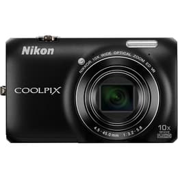 Compatta - Nikon Coolpix S6300 - Nero Obiettivo Nikkor 10x Wide Optical Zoom ED VR 25-250mm f/3.2-5.8