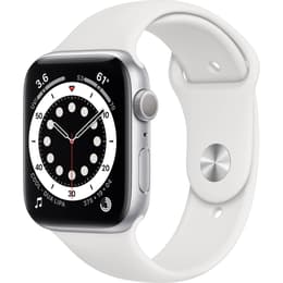 Apple Watch (Series 6) GPS 44 mm - Alluminio Argento - Cinturino Sport Bianco