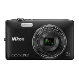 Compatta - Nikon Coolpix S3500 - Nero