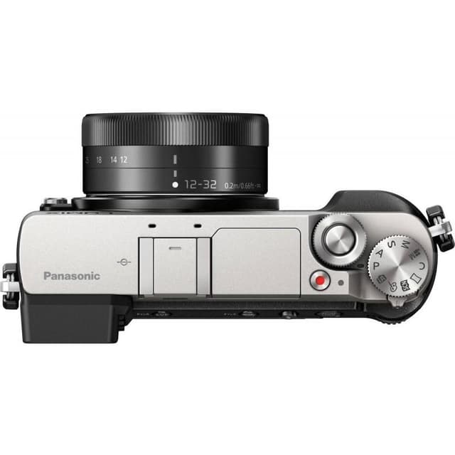 ibrida - Panasonic DMC-GX80 - Argento + Lens Panasonic 12-32mm + 25mm + 35-100mm