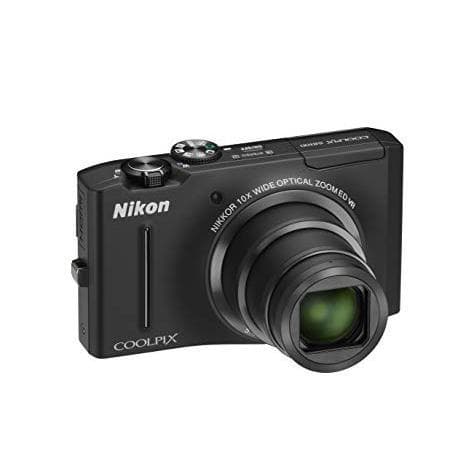 Macchina fotografica compatta - Nikon Coolpix s8100 Nero + Obbietivo NIKKOR 10xWIDE OPTICAL ZOOM ED VR 30–300mm F3.5–5.6