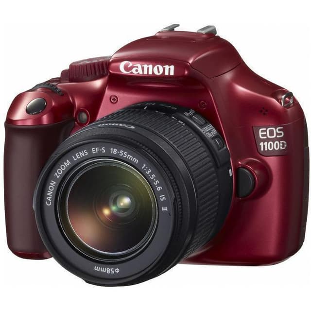 Fotocamera reflex Canon EOS 1100D + obiettivo 18-55mm - Rosso