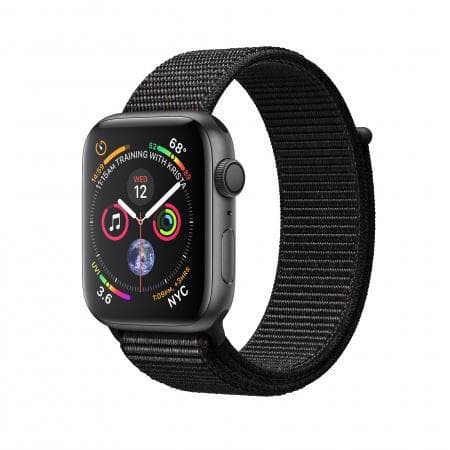Apple Watch (Series 4) Settembre 2018 44 mm - Alluminio Grigio Siderale - Cinturino Sport Nero