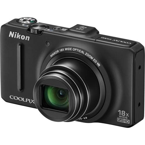 Compatto Nikon Coolpix S9300 Nero + Obiettvio Nikon Nikkor 22x Optical Zoom 25-450 mm f/3.5-5.9