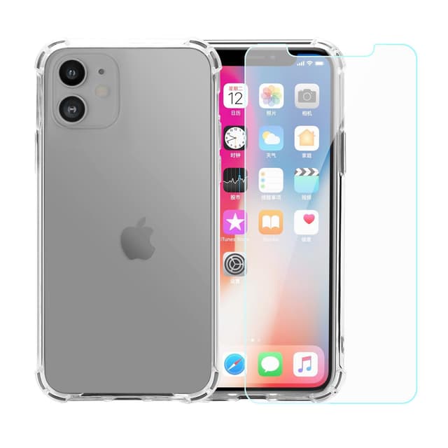 Cover e 2 schermi di protezione iPhone 11 - Plastica riciclata - Trasparente