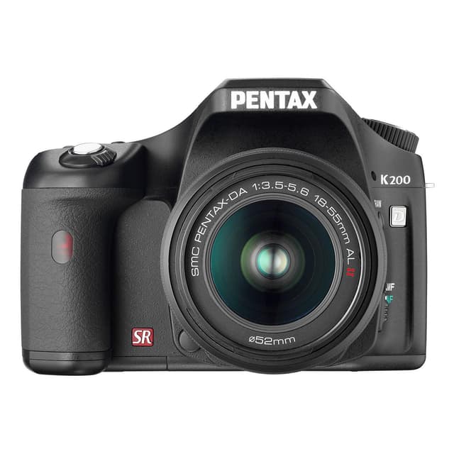 Pentax K200D DSLR - Nero + Obiettivo Pentax 18-55 f / 3.5-5.6 SMC AL II - Nero